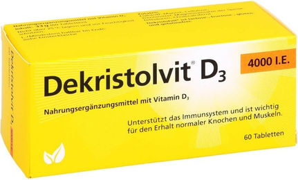 Trommsdorff Dekristolvit D3 4000 I.E. Tabletten 60 Stück glutenfrei laktosefrei ohne Gelatine für Kinder und Erwachsene – Bild 1 von 1