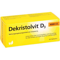 Produktbild von Trommsdorff Dekristolvit D3 4000 I.E. Tabletten 60 Stück glutenfrei laktosefrei ohne Gelatine für Kinder und Erwachsene