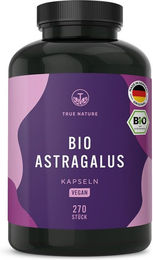 TRUE NATURE Bio Astragalus Kapseln vegan glutenfrei laktosefrei 270 Stück – Bild 1 von 5