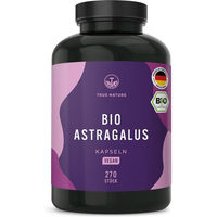 Produktbild von TRUE NATURE Bio Astragalus Kapseln vegan glutenfrei laktosefrei 270 Stück