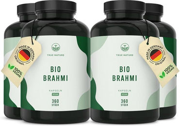 TRUE NATURE® Bio Brahmi Kapseln - Vegan & Ohne Zusatzstoffe – Bild 1 von 4
