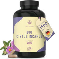 Produktbild von TRUE NATURE Bio Cistus Incanus Kapseln Vegan Laktosefrei Glutenfrei 270 Stück