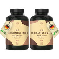 Produktbild von TRUE NATURE Bio Flohsamenschalen Kapseln Vegan Glutenfrei Laktosefrei 720 Stück