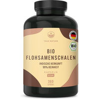 Produktbild von TRUE NATURE® Bio Flohsamenschalen Kapseln vegan ohne Zusatzstoffe