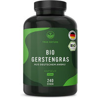 Produktbild von TRUE NATURE® Bio Gerstengras Kapseln vegan 240 Stück