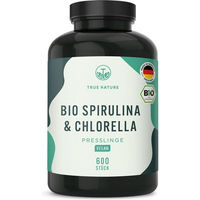 Produktbild von TRUE NATURE® Bio Spirulina Chlorella Superfood-Mischung hochdosiert 600 Tabletten