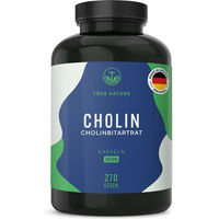 Produktbild von TRUE NATURE Cholin Kapseln vegan laktosefrei glutenfrei 270 Stück