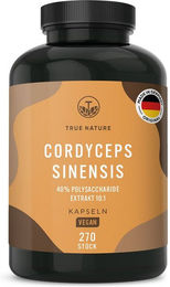 TRUE NATURE® Cordyceps Sinensis Kapseln Vegan Laktosefrei Glutenfrei – Bild 1 von 2