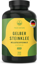TRUE NATURE Gelber Steinklee Kapseln Vegan 360 Stück – Bild 1 von 7