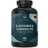 Produktbild von TRUE NATURE® Glucosamin & Chondroitin Kapseln mit Vitamin C ohne Zusatzstoffe