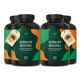 TRUE NATURE Grünlippmuschel Kapseln glutenfrei und laktosefrei 1800 Stück – Bild 1 von 4