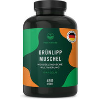 Produktbild von TRUE NATURE® Grünlippmuschel Kapseln hochdosiert 2000 mg glutenfrei laktosefrei ohne Zusatzstoffe 450 Kapseln