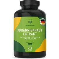 Produktbild von TRUE NATURE Johanniskraut Kapseln vegan und glutenfrei, 240 Kapseln