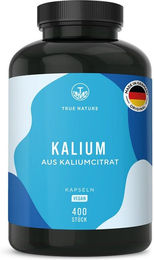 TRUE NATURE® Kaliumcitrat Kapseln hochdosiert vegan laktosefrei und glutenfrei – Bild 1 von 4