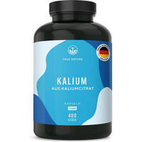 Produktbild von TRUE NATURE® Kaliumcitrat Kapseln hochdosiert vegan laktosefrei und glutenfrei