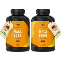 Produktbild von TRUE NATURE Maca Gold Gelber Maca Extrakt Hochdosiert 400 mg Kapseln Vegan Glutenfrei Laktosefrei 400 Stück