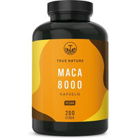 Produktbild von TRUE NATURE® Maca Kapseln vegan laktosefrei und glutenfrei