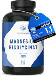TRUE NATURE® Magnesium Bisglycinat Kapseln vegan laktosefrei glutenfrei 360 Stück – Bild 1 von 4
