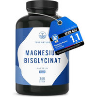 Produktbild von TRUE NATURE® Magnesium Bisglycinat Kapseln vegan laktosefrei glutenfrei 360 Stück