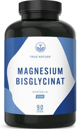 TRUE NATURE® Magnesium Bisglycinat Kapseln vegan laktosefrei glutenfrei für Sportler – Bild 1 von 3