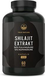 TRUE NATURE® Shilajit Kapseln mit 2000 mg, vegan, glutenfrei und ohne Zusatzstoffe – Bild 1 von 2