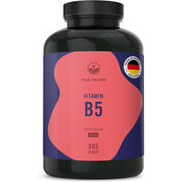 Produktbild von TRUE NATURE® Vitamin B5 Pantothensäure Kapseln - Vegan, Laktosefrei & Glutenfrei