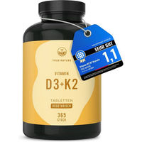 Produktbild von TRUE NATURE® Vitamin D3 K2 hochdosiert 2500 IE Tabletten 365 Stück vegetarisch glutenfrei laktosefrei