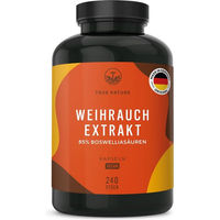 Produktbild von TRUE NATURE Weihrauch Kapseln mit Boswellia Serrata Extrakt vegan laktosefrei glutenfrei