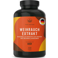 Produktbild von TRUE NATURE® Weihrauch Kapseln mit Boswellia Serrata Extrakt, vegan, laktosefrei und glutenfrei, 120 Kapseln