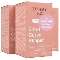 Produktbild von TummyTox 5-in-1 Curve Shaper mit Morosil, Zink, Grünem Tee und Hibiskus
