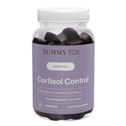 TummyTox Cortisol Control Gummies mit Ashwagandha, Rhodiola Rosea und GABA vegan glutenfrei laktosefrei 60 Stück – Bild 1 von 2