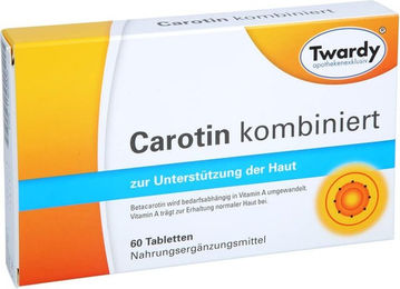 Twardy Carotin kombiniert Tabletten 60 Stück vegan vegetarisch glutenfrei laktosefrei – Bild 1 von 1