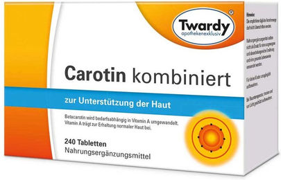 Twardy Carotin Kombiniert Tabletten vegan glutenfrei laktosefrei 240 Stück – Bild 1 von 1