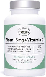 Twardy Eisen 15 mg mit Vitamin C Kapseln vegan für Frauen, Schwangere und Stillende, 60 Kapseln – Bild 1 von 1