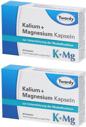 Twardy Kalium und Magnesium Citrat Kapseln glutenfrei und laktosefrei 120 Stück – Bild 1 von 1