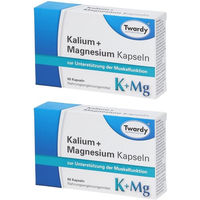Produktbild von Twardy Kalium und Magnesium Citrat Kapseln glutenfrei und laktosefrei 120 Stück