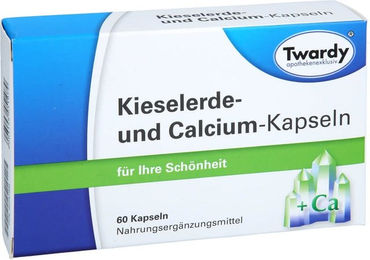 Twardy Kieselerde + Calcium Kapseln glutenfrei und laktosefrei 60 Stück – Bild 1 von 1
