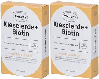 Twardy Kieselerde mit Biotin Kapseln vegan glutenfrei laktosefrei 120 Stück – Bild 1 von 1