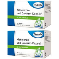Produktbild von Twardy Kieselerde und Calcium Kapseln glutenfrei und laktosefrei