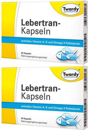 Twardy Lebertran Kapseln glutenfrei und laktosefrei – Bild 1 von 1
