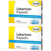 Produktbild von Twardy Lebertran Kapseln glutenfrei und laktosefrei
