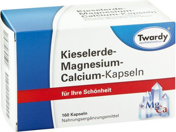 Twardy Mineralstoff-Komplex Kieselerde Magnesium Calcium Kapseln glutenfrei und laktosefrei 160 Stück – Bild 1 von 2