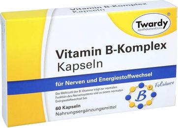 Twardy Vitamin B-Komplex Kapseln glutenfrei und laktosefrei 60 Stück – Bild 1 von 2