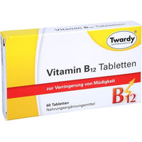 Produktbild von Twardy Vitamin B12 Tabletten glutenfrei und laktosefrei 60 Stück