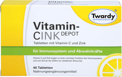 Twardy Vitamin C und Zink Depot Tabletten 40 Stück – Bild 1 von 1