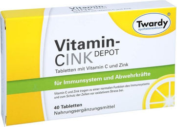 Twardy Vitamin C Zink Depot Tabletten glutenfrei und laktosefrei 40 Stück – Bild 1 von 1