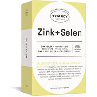 Produktbild von Twardy Zink und Selen Citrat Kapseln vegan 100 Stück