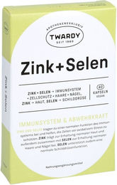 Twardy Zink und Selen Kapseln vegan glutenfrei laktosefrei 40 Stück – Bild 1 von 1