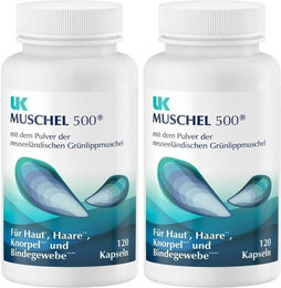 UK naturprodukte Muschel Kapseln 500 Stück – Bild 1 von 1