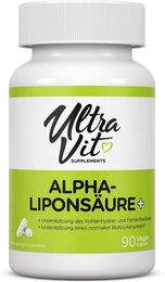 UltraVit Alpha-Liponsäure+ mit Chrom Kapseln glutenfrei und laktosefrei 90 Stück – Bild 1 von 1